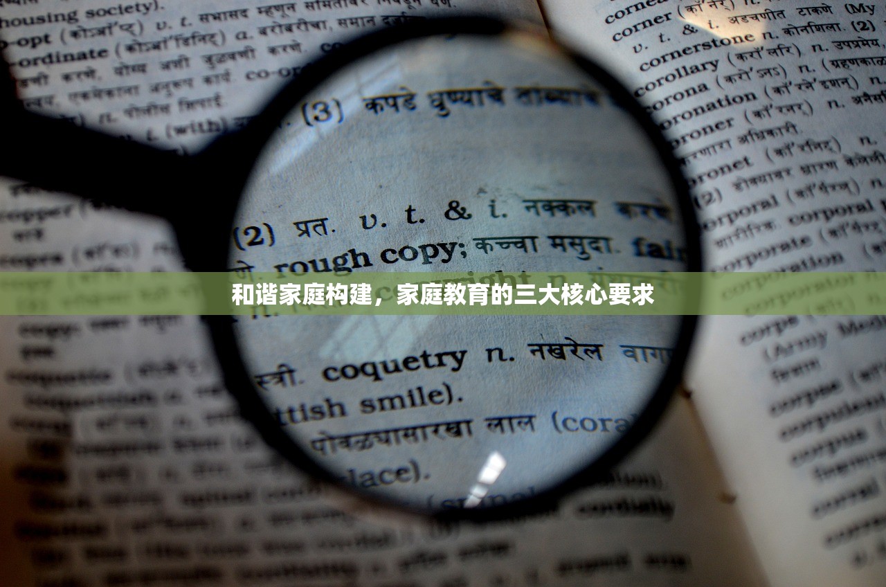 和谐家庭构建，家庭教育的三大核心要求