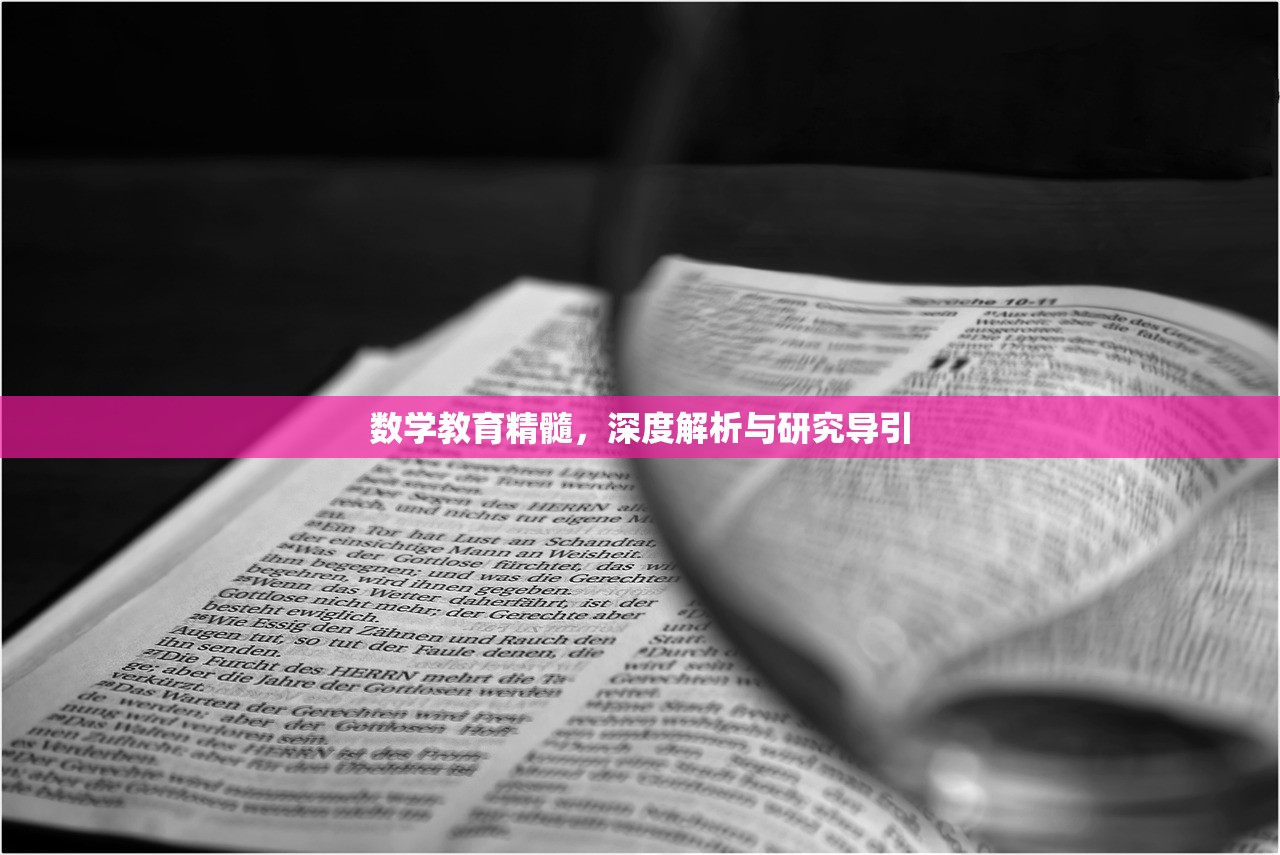 数学教育精髓，深度解析与研究导引